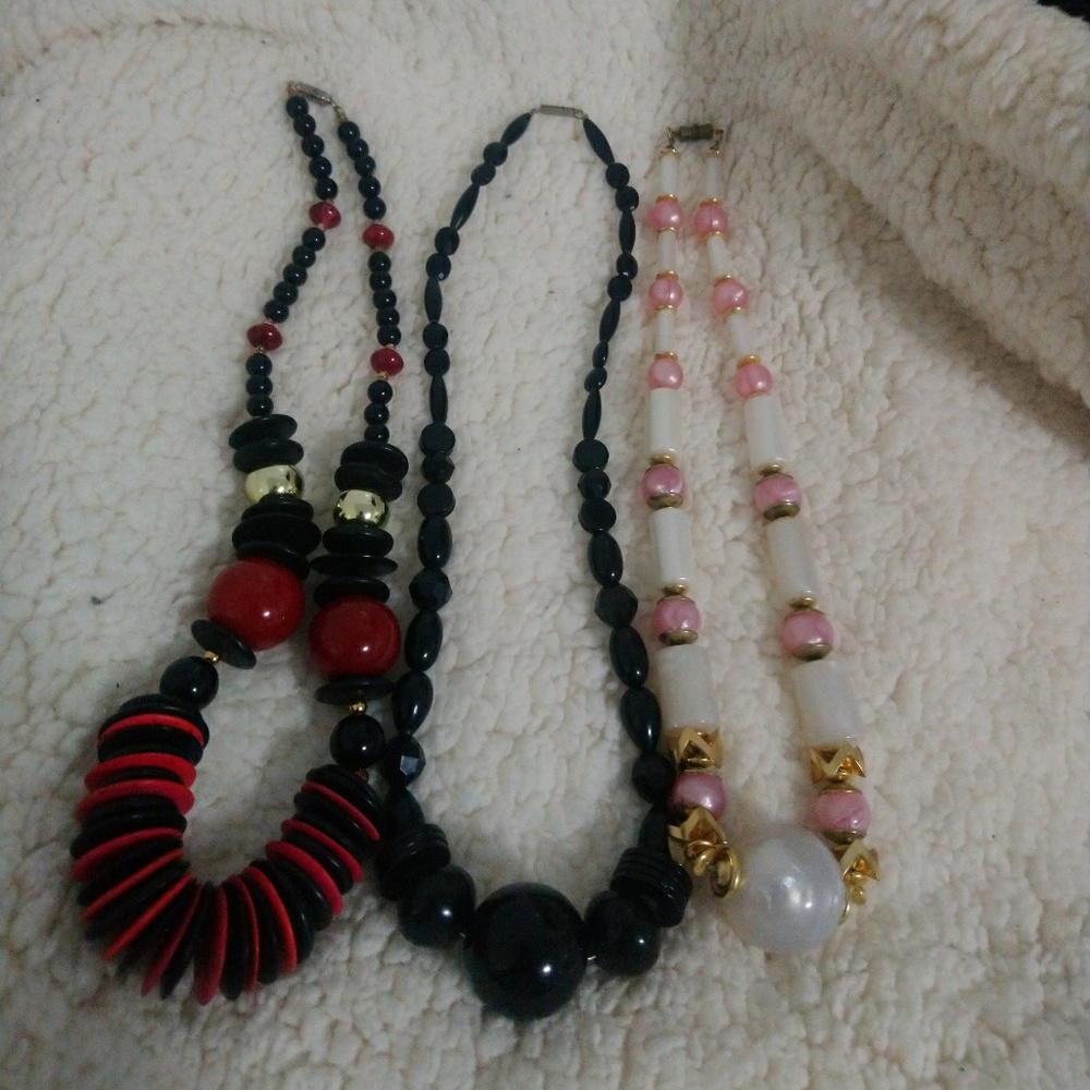 Bundle of Big beads necklaces